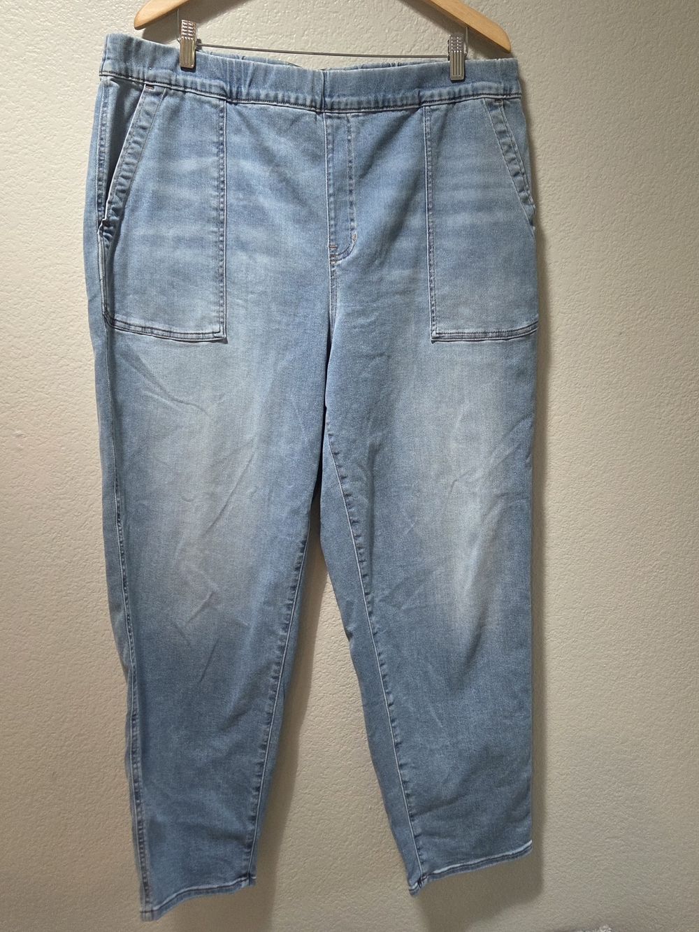 Madewell XXL Light Wash Denim Utility Jeans Normcore Streetwear